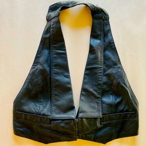RELIGION LEATHER VEST- S / 0